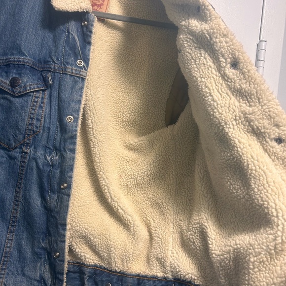 Sherpa Lined Denim Jacket - Picture 3 of 3